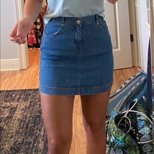 Denim skirt